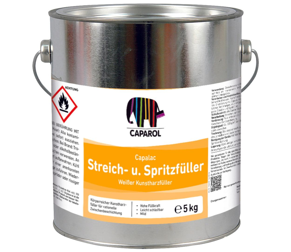 Capalac® Streich- und Spritzfüller, weiß