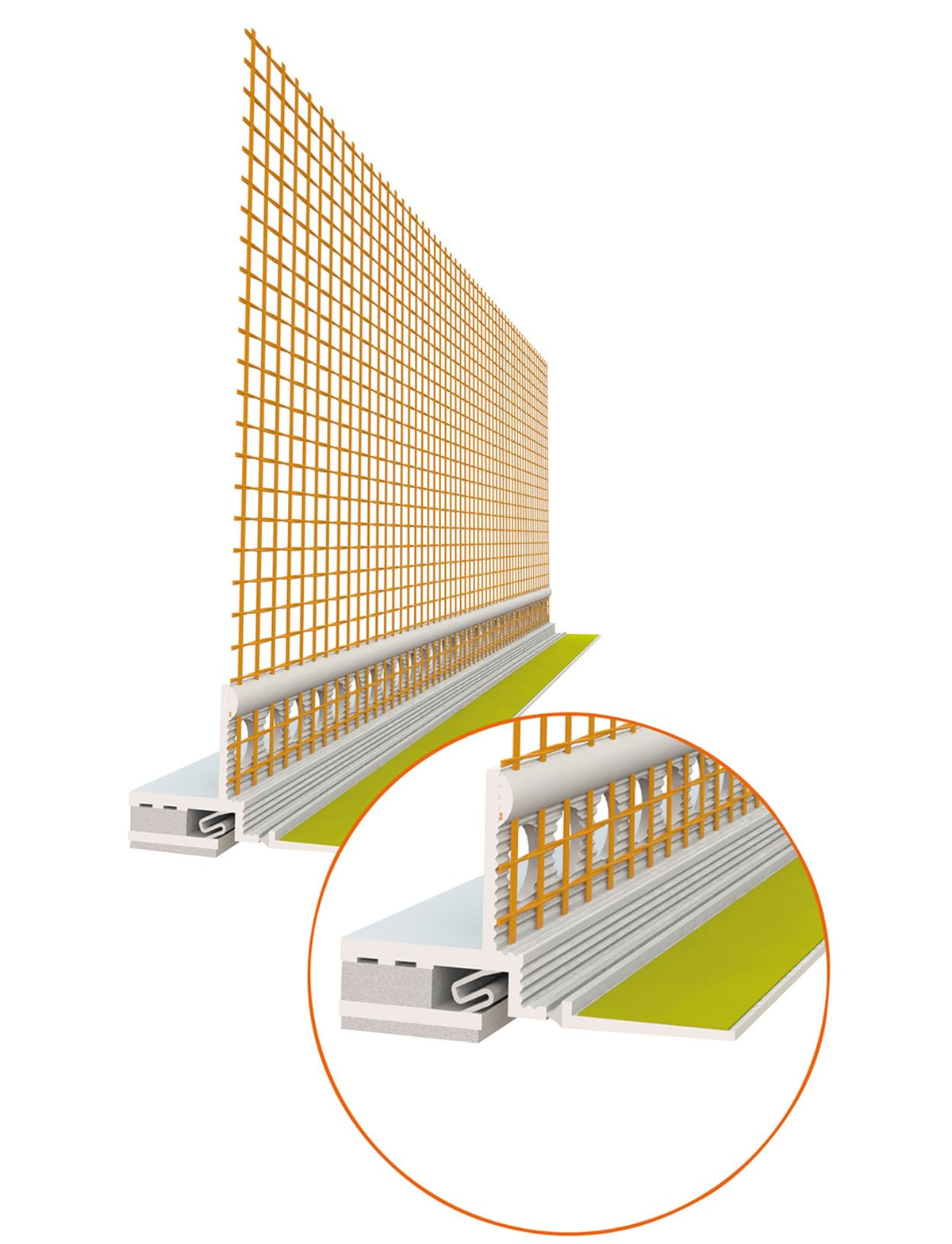 Capatect Gewebeanschlussleiste 3D Universal Plus